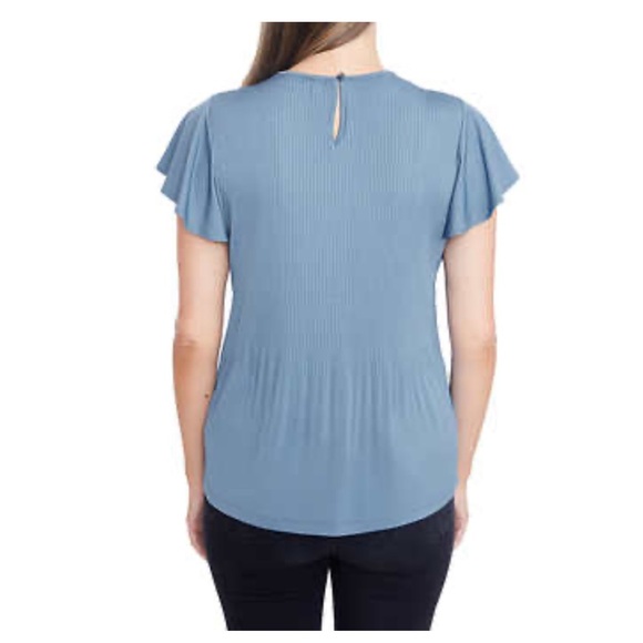 Flowy Philosophy Steel Blue Top - Picture 2 of 11